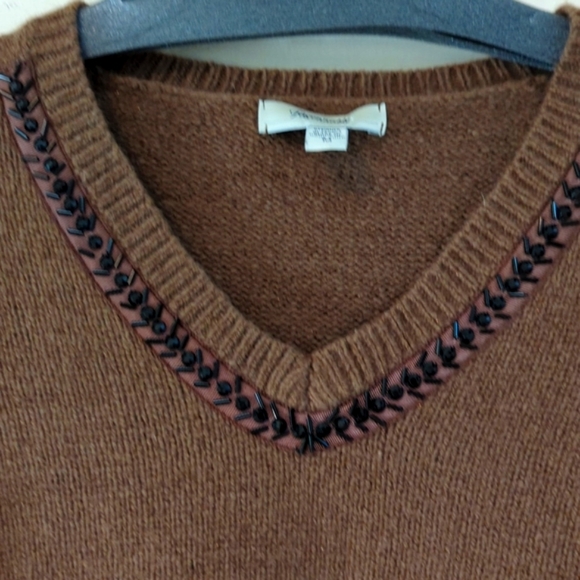 Faconnable Sequined V Neck Sweater - Picture 7 of 13